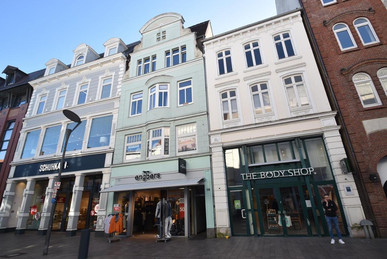 Fewo1846 - Artemis - Vintage Altbau-Wohnung Im 4 Og Eines Geschaeftshauses Im Stadtzentrum 弗伦斯堡 外观 照片